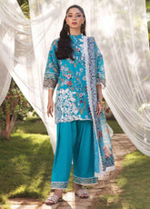 Tahra By Zainab Chottani Embroidered Lawn 3 Piece Unstitched Suit ZC24T 2B BEEHA